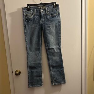 American Eagle Outfitters Hipster Light Blue Straight Leg Jeans